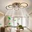 76cm LED Dimmable Reversible Flush Mount Ceiling Fan with Lights and Remote-623148243