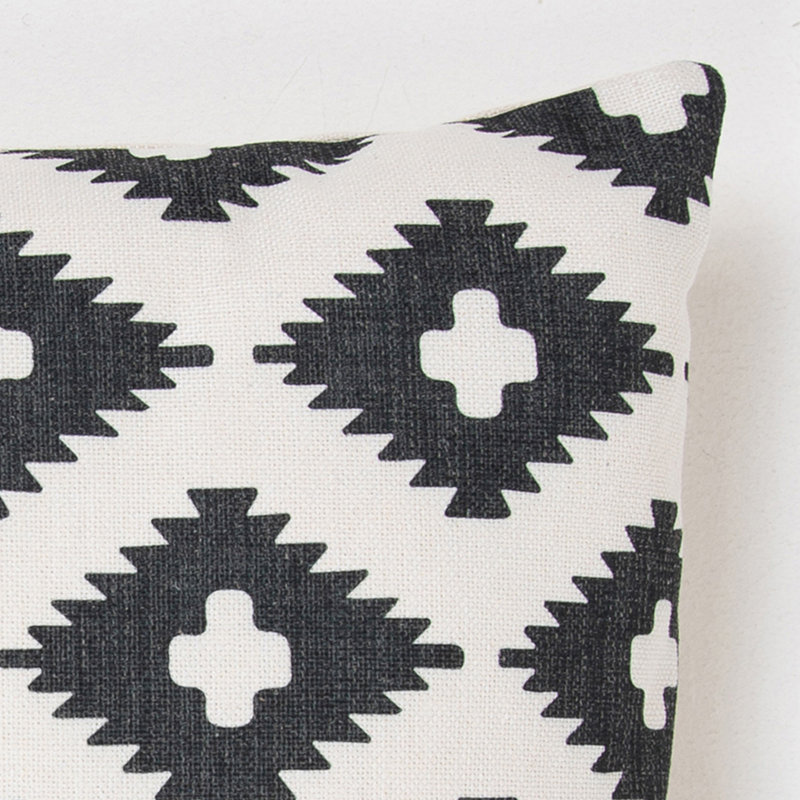 Bean Bag Bazaar Geometric Print Indoor-Outdoor Cushion, Pack of 4, Multicolour