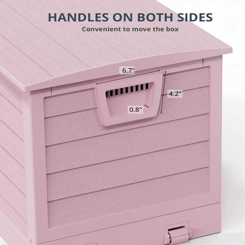 Couvercle de rangement extérieur pliable 75 gallons, Rose