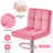 Swivel Upholstered Adjustable Bar Stool with Large Pedestal Base-81309418