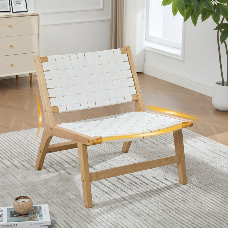 Upholstered Armless, White