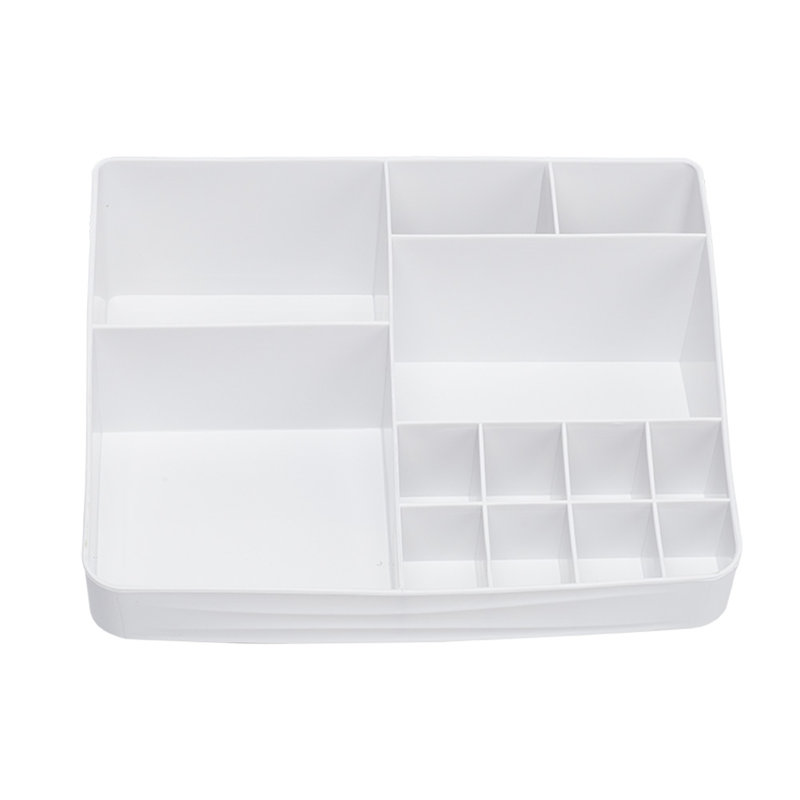 Caressa Plastic 13 Compartment Makeup Organiser