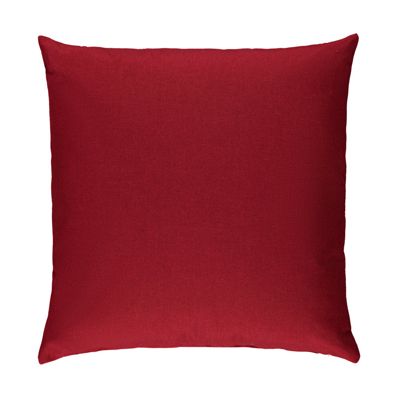 Housse de coussin carré S&G Slubb, Rouge brique, 18" x 18"