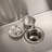 24In Stainless Steel Washing Sink W/ Faucet Hoses And Drain Head Only