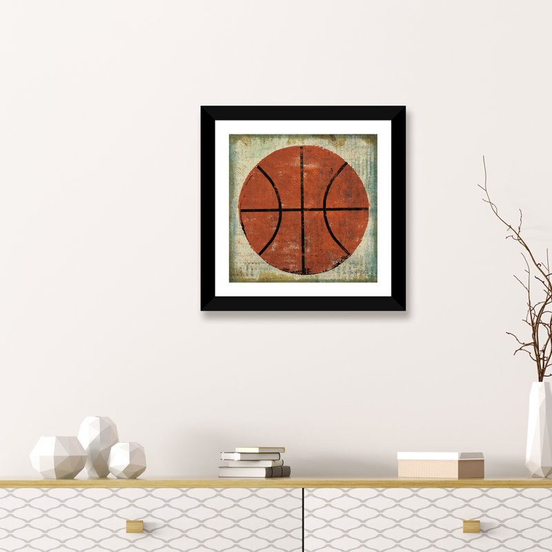 «Ball II» par Michael Mullan - reproduction d'art, Papier encadré noir, Blanc, H 16 po x l 16 po x p 1 po