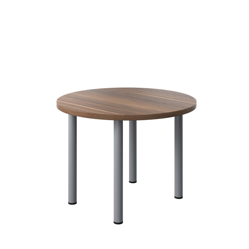 Bouton Circle Conference Table, H73 x W100 x D100cm, Dark Walnut