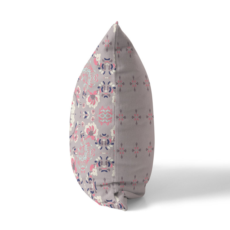 Housse de coussin décoratif en polyester, 20 po x 20 po, Rose