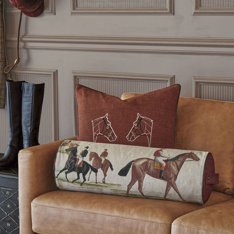 Equestrian Square Pillow Cover & Insert