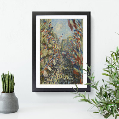 Rue Montorgueil in Paris - Picture Frame Graphic Art