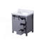 30 po X P 22 po D Meuble-lavabo avec comptoir en marbre de Carrare