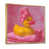 Toile avec cadre flottant or