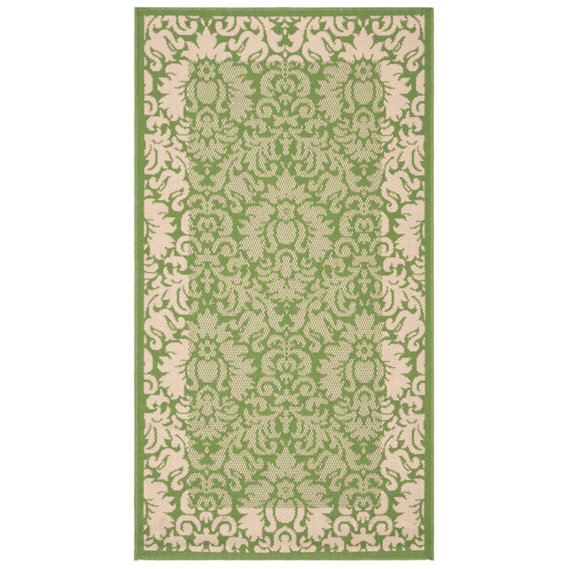 Arneshia Geometric/Grey Outdoor Area Rug, Rectangle 2'7" x 5'