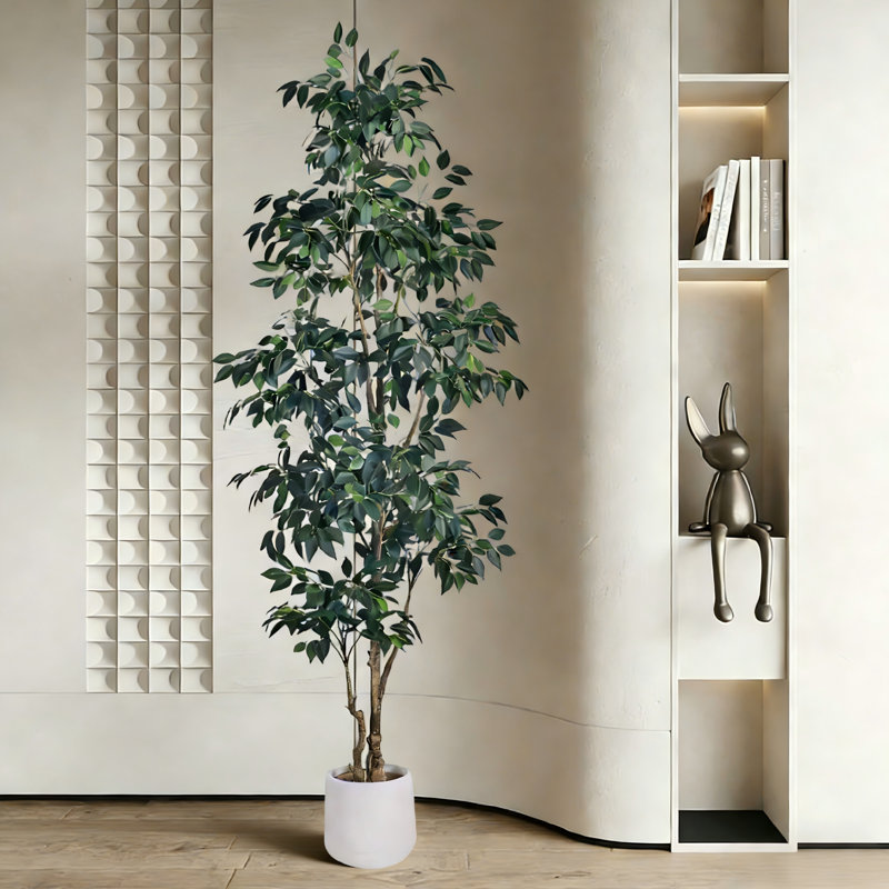 Faux Ficus Tree in Pot, 180.3 cm x 22.4 cm