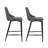 Modern PU Leather Counter Stool – 25.5" Seat Height with Black Metal Legs for Kitchen Island or Bar-1710657685