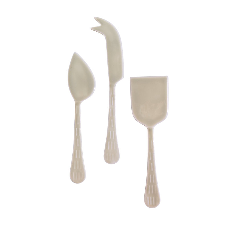 Nera Light Green Cheese Set of 3, Green
