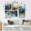 Golden Explosion Triangles III - Art mural moderne 4 pièces-700503499-700503492