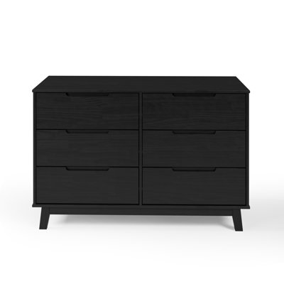 Commode en bois massif à 6 tiroirs 51 po