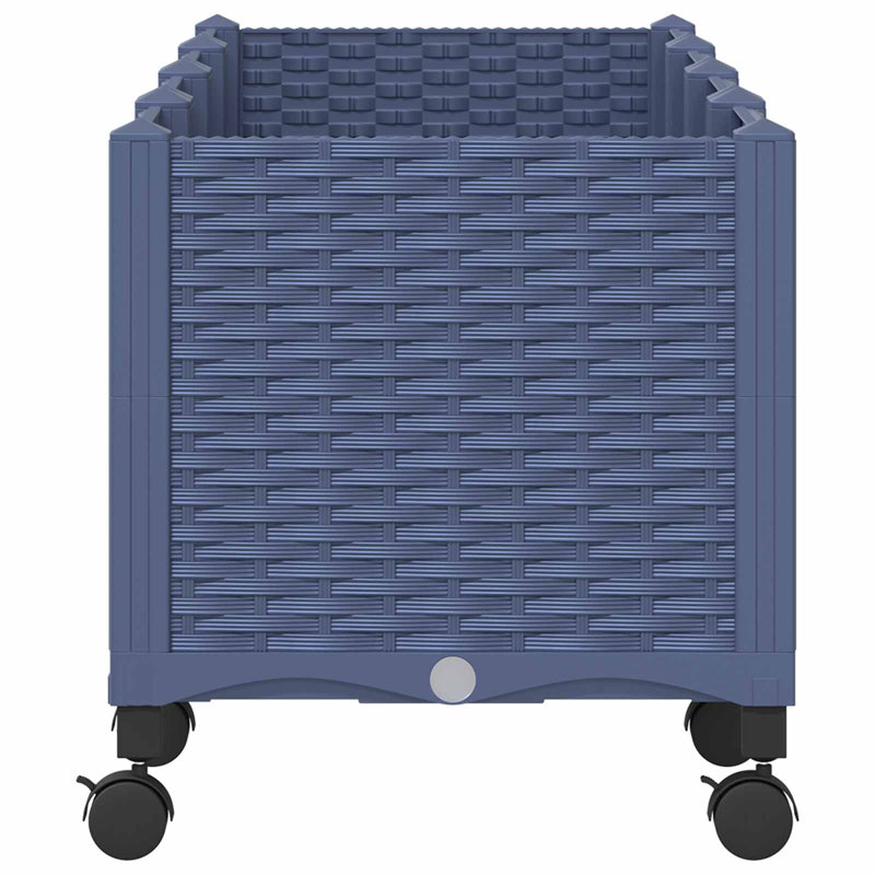 Elevated Planter, 48cm H x 160cm W x 40cm D, Blue Grey