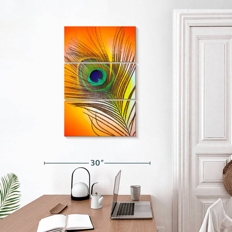 Plume de paon Kerner Glamour, H 32 po x l 20 po