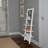 Lavish Home 16.25"L x 11.5"W x 50"H 5-Tier Ladder Style and Decorative Wooden Bookshelf (White)-153324429