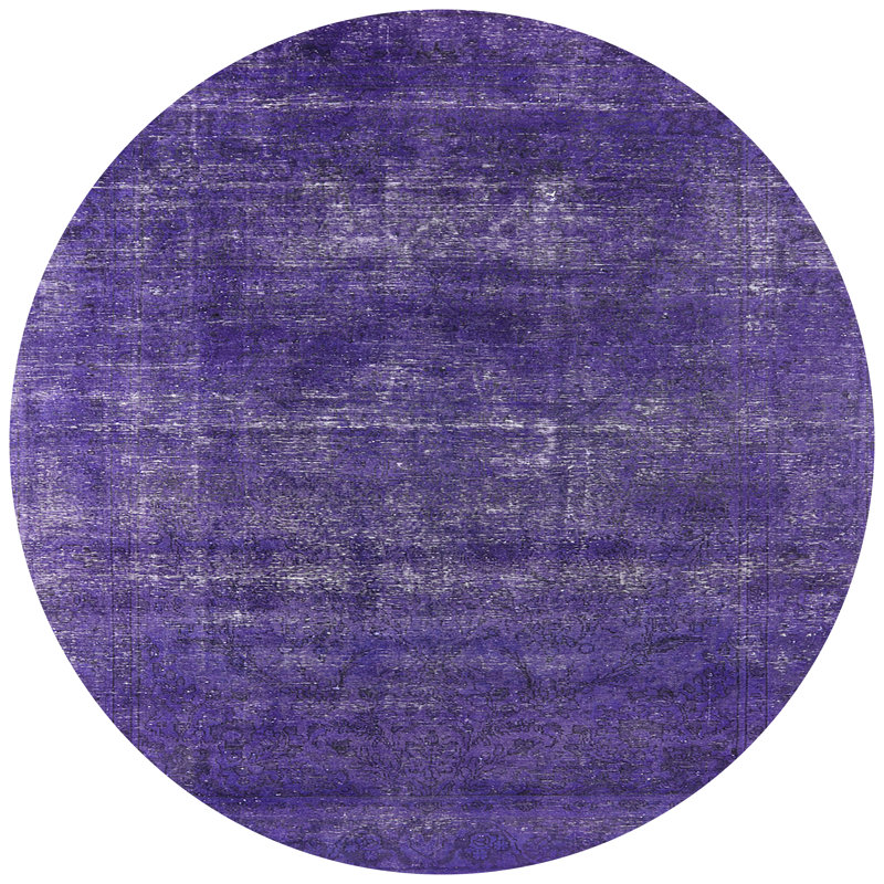 Tapis oriental mauve, Rond 6 pi