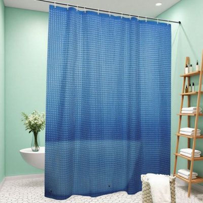 Rideau de douche EVA à carreaux, 3 aimants, 72 x 72 pouces - NTBAY