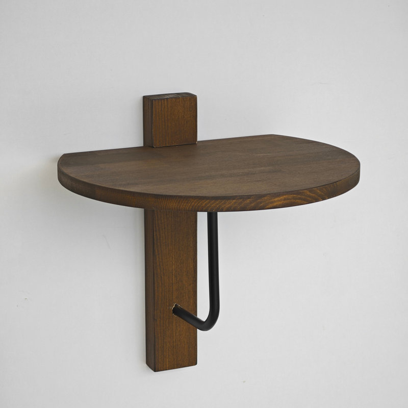 Locelso Wood Floating Shelf, Dark Brown