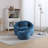 UNITED WE WIN Modern Bean Bag Chairs, Comfy Round Chair for Adults with Ottoman, Leisure Single Sofa Reading Chair with Pillow for Living Room, Bedroom, Apartment-632872114
