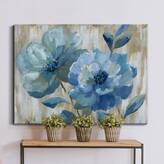 Winston Porter Springing Up Blue On Canvas Print & Reviews | Wayfair