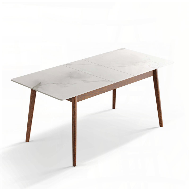 Extendable Solid Oak Dining Table for 6-8 People
