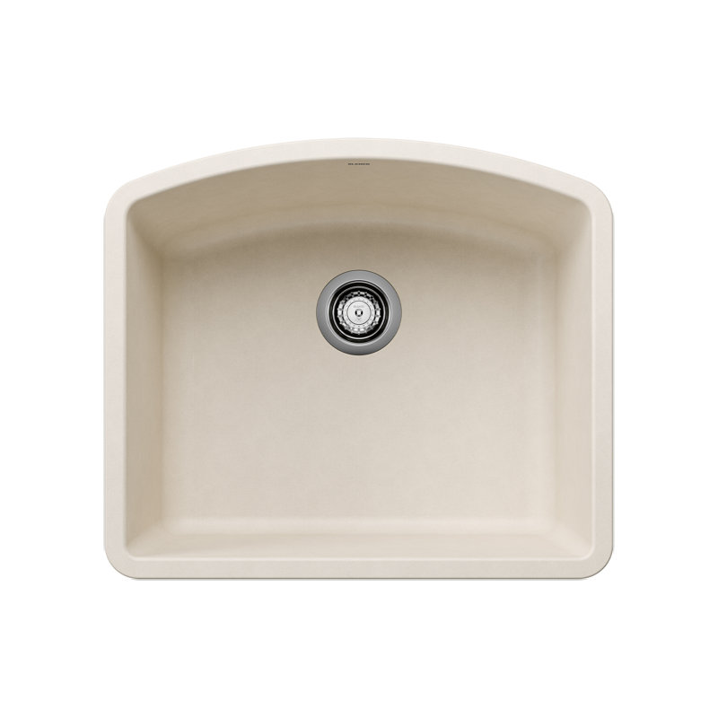 Diamond SILGRANIT 24" Single Bowl Undermount Kitchen Sink, Soft White
