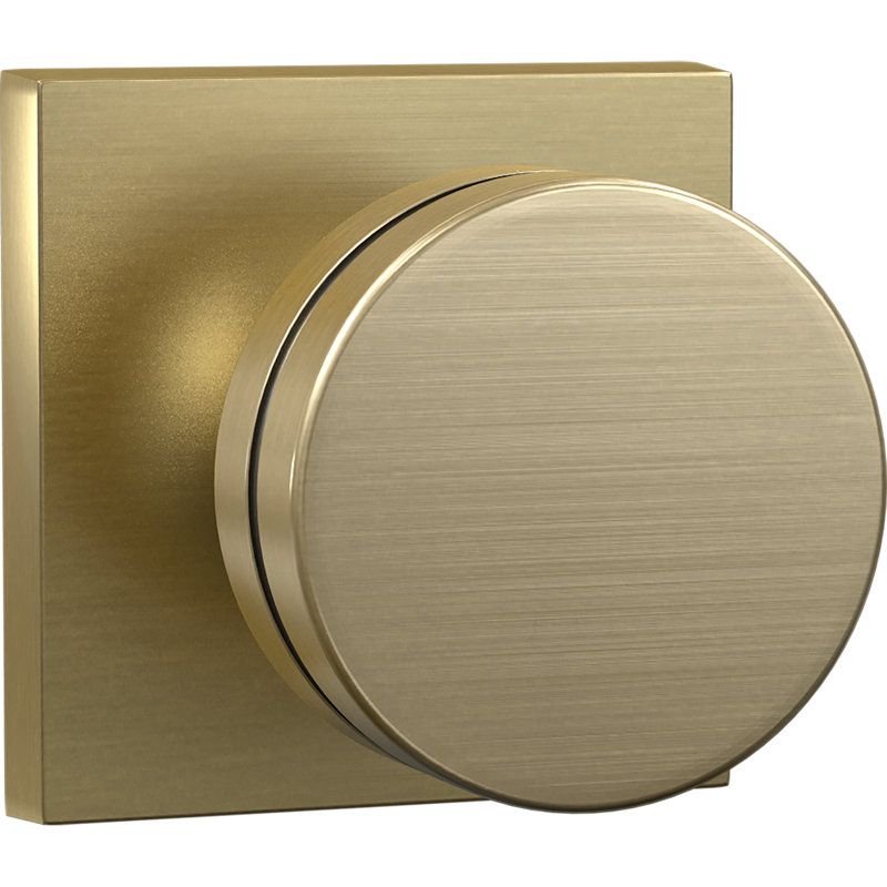 Bouton de porte traditionnel sans clé intelligent, Laiton satiné