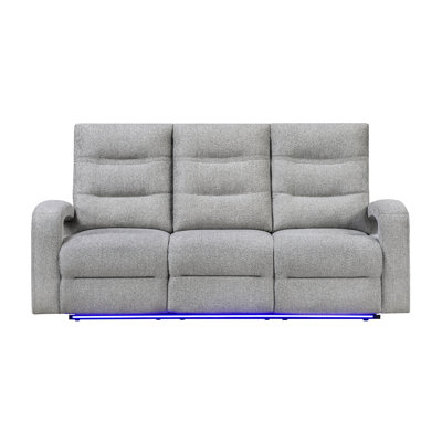 Canapé inclinable électrique gris 6611