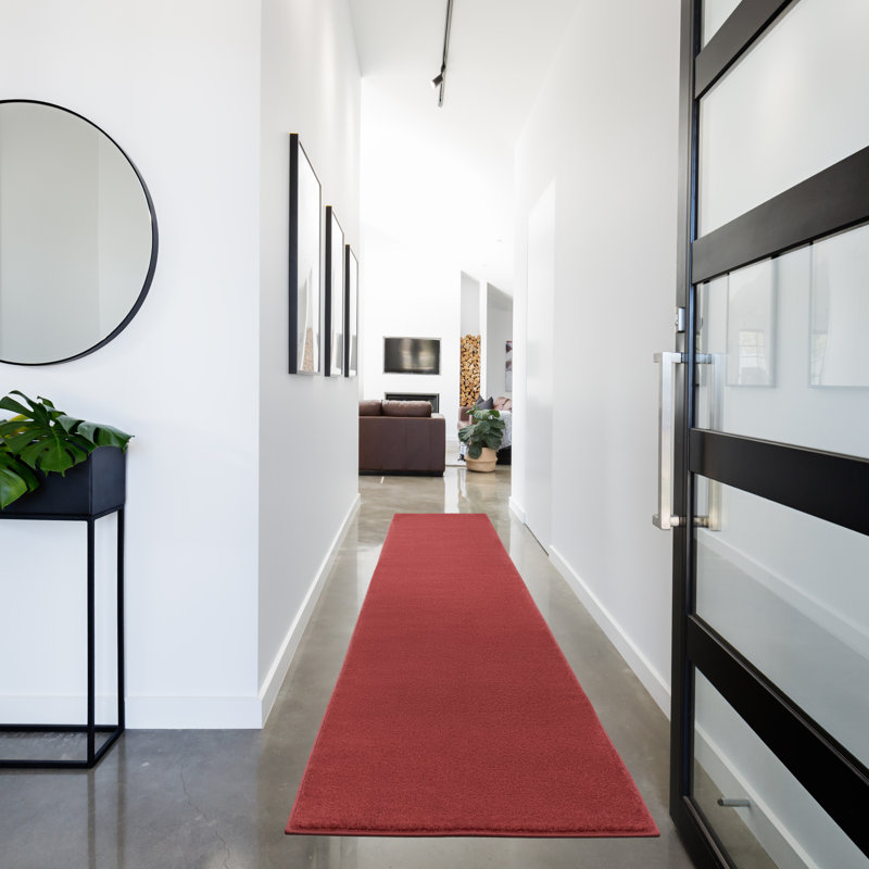 Tapis rouge intérieur / extérieur Nourison Essentials, Tapis de couloir 2 pi 2 po x 12 pi