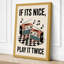 Play It Twice Retro - Wrapped Canvas-469830772-469830773