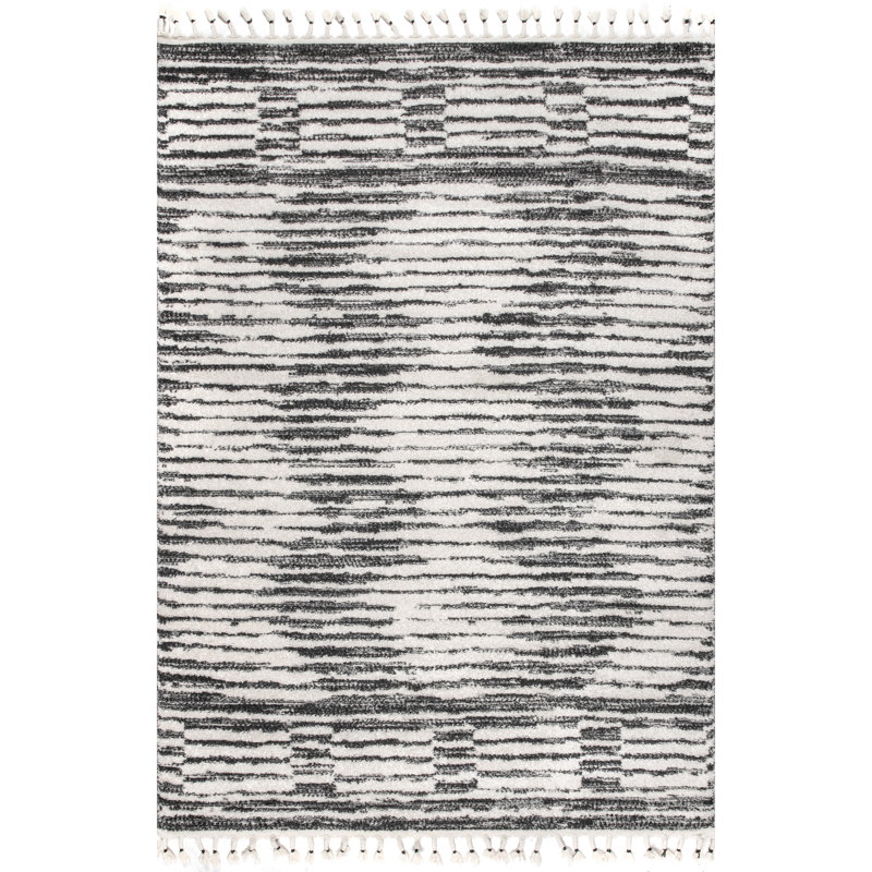 Southwestern Beige/Gray Area Rug, Rectangle 4' x 5'6"