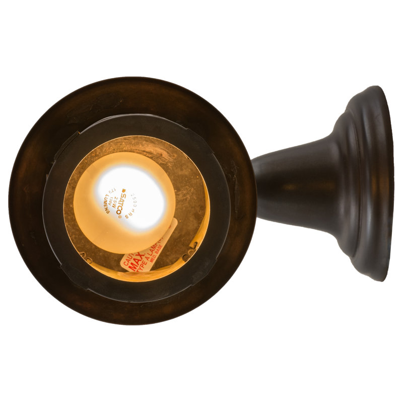 1 - Light Outdoor Wall Lantern, 12.5" H x 6" W x 10" D
