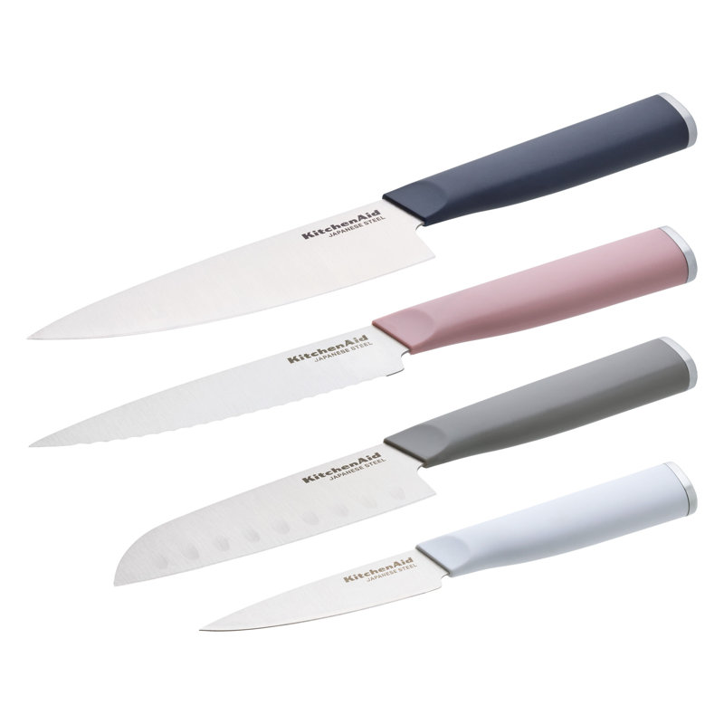 Kitchenaid Classic Chef Knife Set, 4 Piece, Green