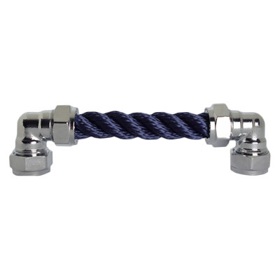 Chrome Rope Pull - Navy