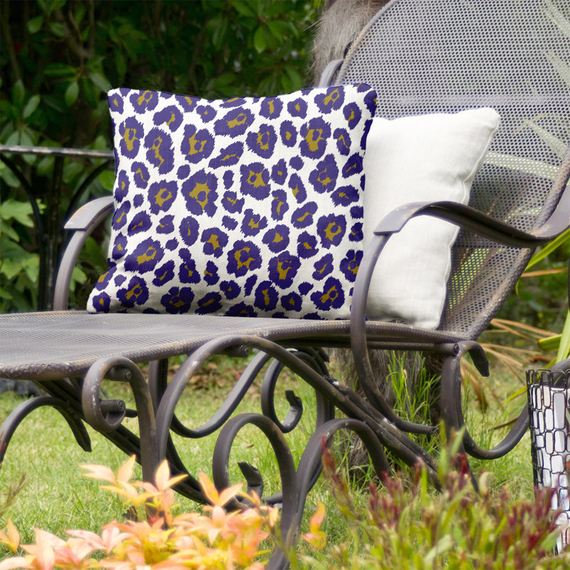 Housse et insert de coussin extérieur Fly, 20 po X 20 po, Blanc / Mauve / Jaune
