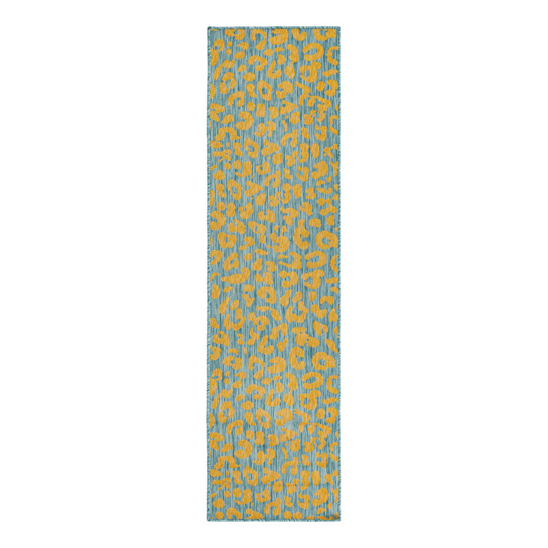 Animal Print Indoor / Outdoor Rug, Runner 2' x 7'10"