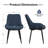 Faux Leather Upholstered Metal Dining Chair-957567176-957567181