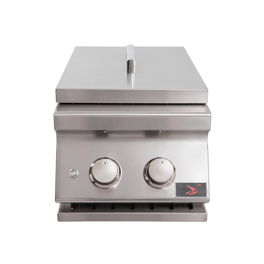Lion Stainless Steel Drop In Natural Gas Double Side Burner
