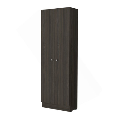 Armoire de rangement à deux portes Virginia, cinq tablettes