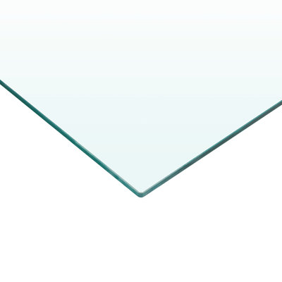 Le plateau de table rectangulaire en verre trempé de 47,2 x 23,6 po, plus résistant que la normale de 3/8 po d'épaisseur et de 23,6 po de largeur, ajoute du style à votre espace