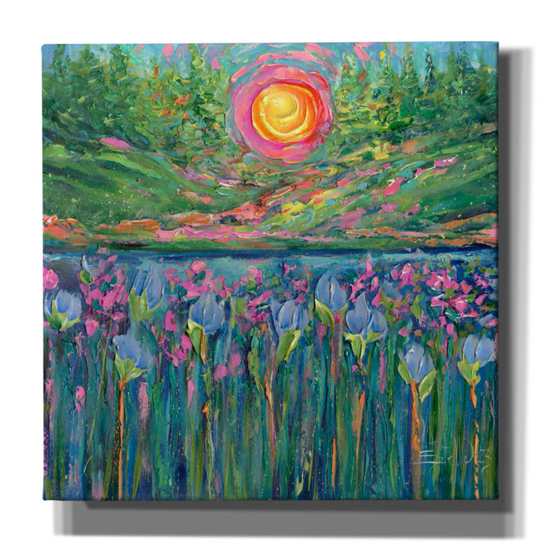 «Sunny Day» par Estelle Grengs, art mural sur toile, H 12 po x l 12 po x P 0,75 po