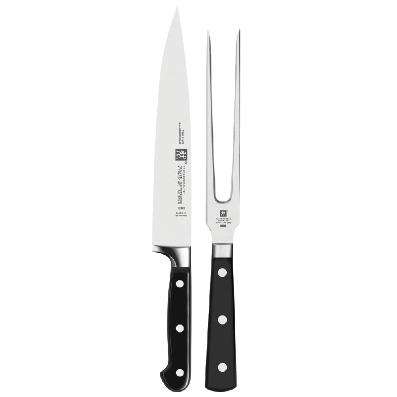 Zwilling Professional "S", 2-Piece Set (1 Carving Fork, 1 Carving Knife)