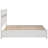 Full - Size White Panel Bed With Compartment Storage, Versatile Look For Bedroom Styles, Pull Handles Easy Drawer Opening, Ideal Bedroom, Made Of And Particle Board, 76.03In Long Built In-856988841