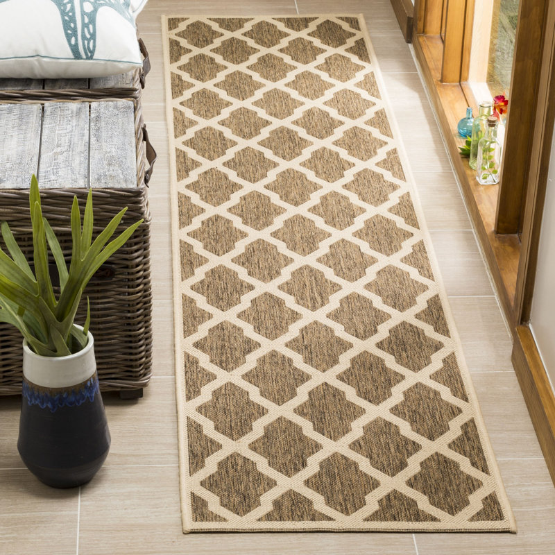 Ferrill Linden 100 Performance Geometric Rug, Runner 2'2" x 8'