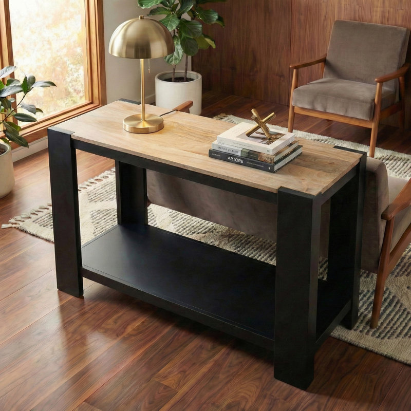 Console moderne 2 tons Caroyn Axis, Wheatfield, Naturel